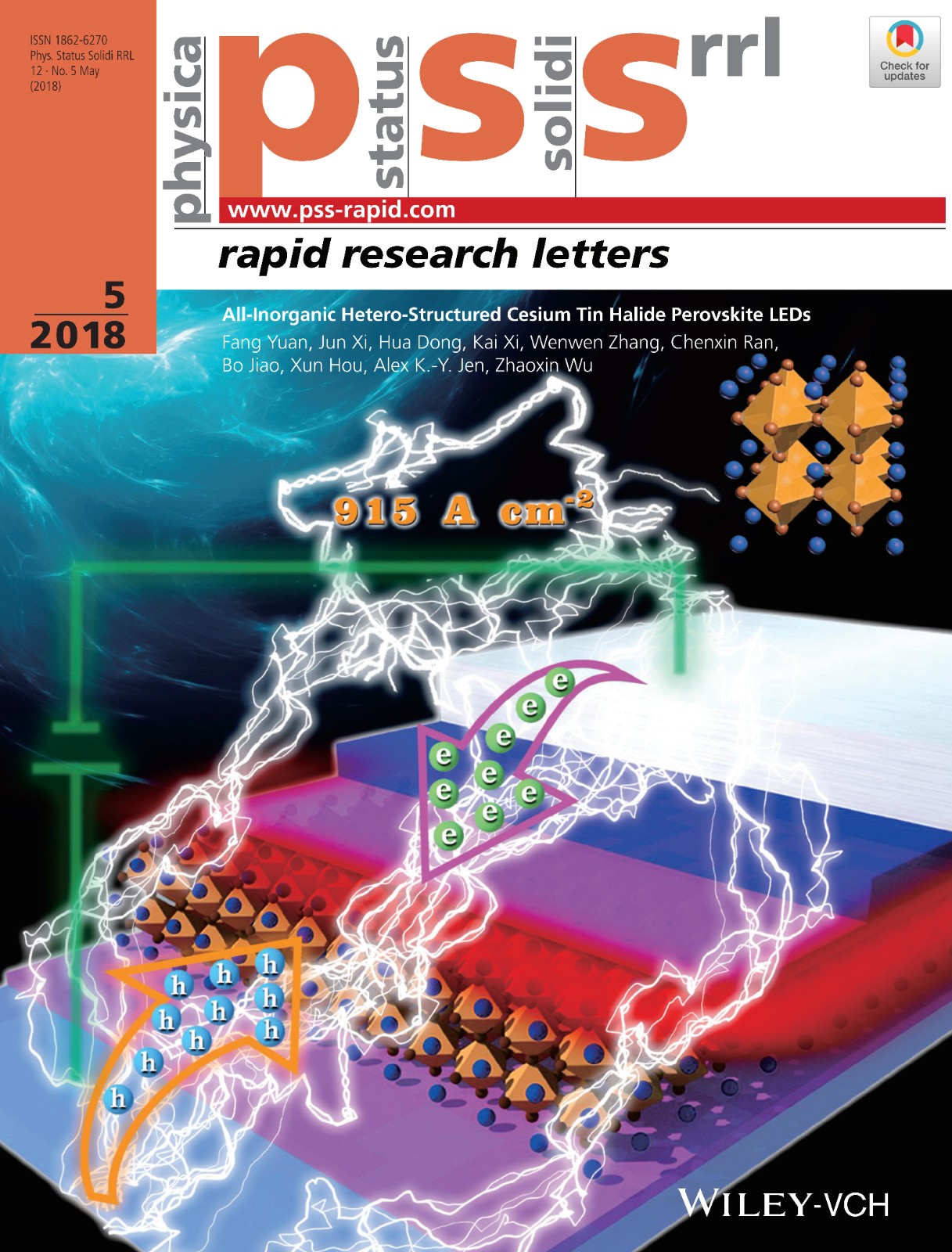 2018 All–Inorganic Hetero–Structured Cesium Tin Halide Perovskite LEDs (Phys. Status Solidi RRL 5_2018)_01.jpg